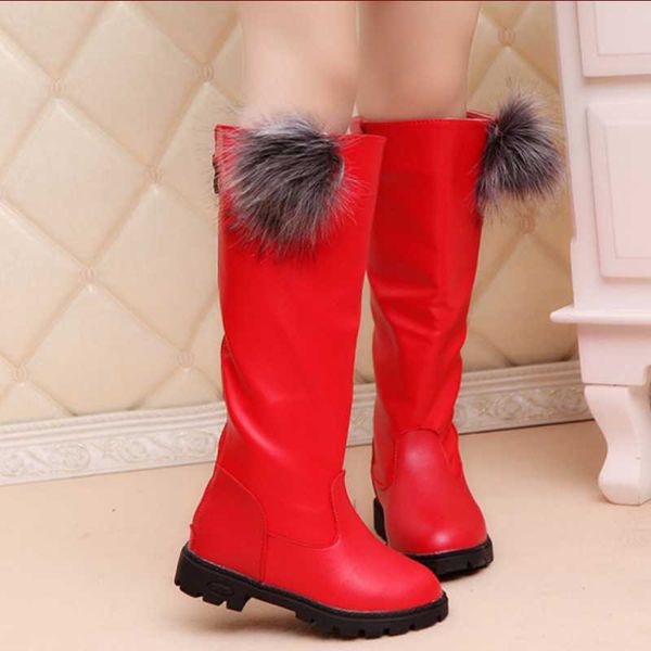 leather long boots for princess girls students flat heel pom-pom ball anti-skid rubber outsole winter shoes, Black;grey
leather long boots for princess girls students flat heel pom-pom ball anti-skid rubber outsole winter shoes, Black;grey