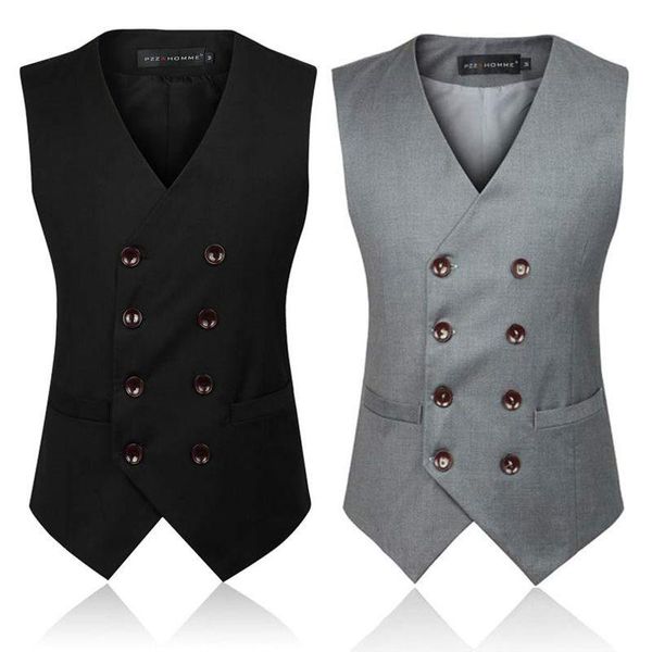 men's vests 2021 brand suit vest men jacket sleeveless black gray vintage male tuxedo fashion spring autumn plus size 6xl waistcoat, Black;white
men's vests 2021 brand suit vest men jacket sleeveless black gray vintage male tuxedo fashion spring autumn plus size 6xl waistcoat, Black;white