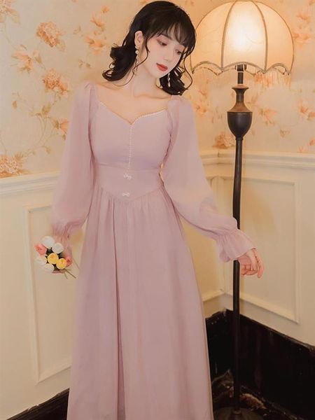 casual dresses french gentle fairy sweet dress square neck elegant beaded chic flare sleeve high waist bowknot cute romantic princess vestid, Black;gray
casual dresses french gentle fairy sweet dress square neck elegant beaded chic flare sleeve high waist bowknot cute romantic princess vestid, Black;gray