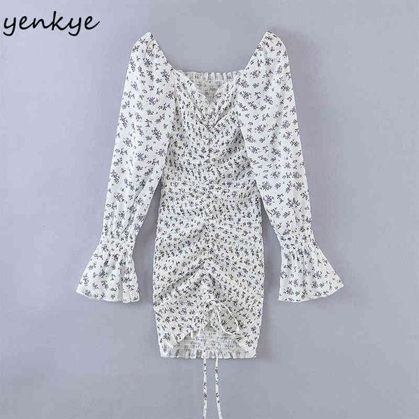 sweet floral print elastic dress women long sleeve v neck front drawstring bodycon mini summer party vestido 210430, Black;gray
sweet floral print elastic dress women long sleeve v neck front drawstring bodycon mini summer party vestido 210430, Black;gray