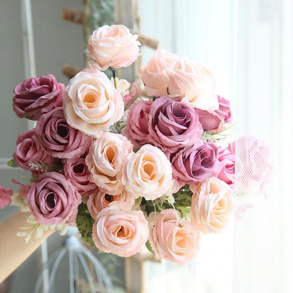 artificial fake rose flowers real touch 6 heads vase autumn silk flower bridal bouquet wedding supplies home garden decoration decorative &
artificial fake rose flowers real touch 6 heads vase autumn silk flower bridal bouquet wedding supplies home garden decoration decorative &