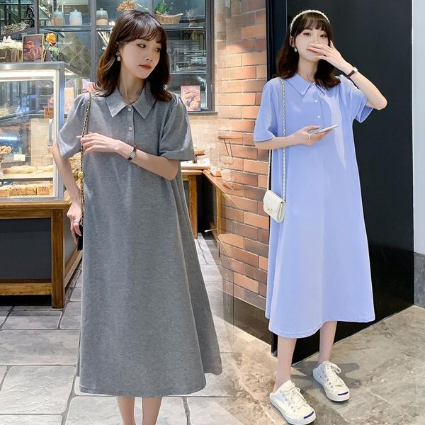 maternity dresses 359# dress summer short sleeves cotton turn down collar t shirt loose stylish pregnant women mom, White
maternity dresses 359# dress summer short sleeves cotton turn down collar t shirt loose stylish pregnant women mom, White