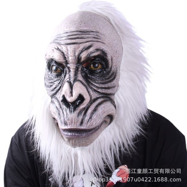 party mask orangutan human ape monkey head cover halloween horror latex animal white hair passing by all over the world
party mask orangutan human ape monkey head cover halloween horror latex animal white hair passing by all over the world