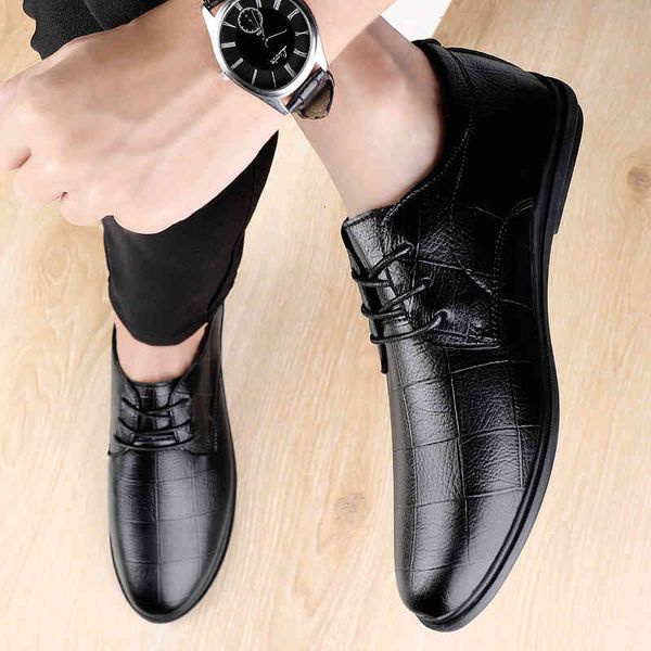 dress shoes spring men's genuine leather business casual pointed british lace-up oxfords formal breathable shoe 3lgz, Black
dress shoes spring men's genuine leather business casual pointed british lace-up oxfords formal breathable shoe 3lgz, Black