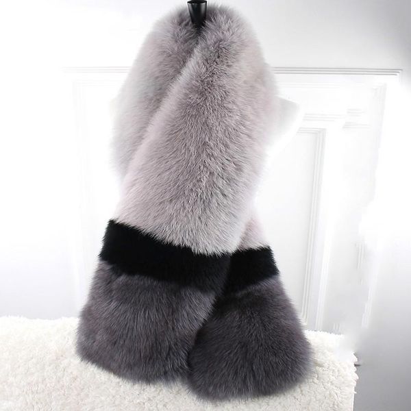 women's fur & faux natural shawl collar europe and the united states winter female color scarf high-end long korean original, Black
women's fur & faux natural shawl collar europe and the united states winter female color scarf high-end long korean original, Black