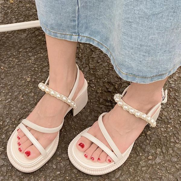sandals rimocy sweet string bead thick high heels women fashion ankle strap pearl woman open toe gladiator shoes female, Black
sandals rimocy sweet string bead thick high heels women fashion ankle strap pearl woman open toe gladiator shoes female, Black