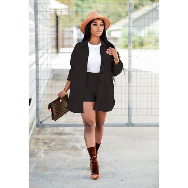 women's tracksuits women shorts set fashion casual long sleeve lapel single breasted jackets and two-piece outfits donsignet, Gray
women's tracksuits women shorts set fashion casual long sleeve lapel single breasted jackets and two-piece outfits donsignet, Gray