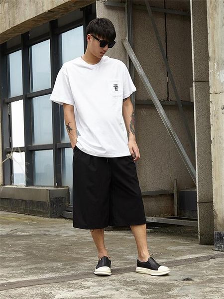 men's pants wide-leg spring/summer yamamoto style loose and versatile leisure large size seven-minute, Black
men's pants wide-leg spring/summer yamamoto style loose and versatile leisure large size seven-minute, Black