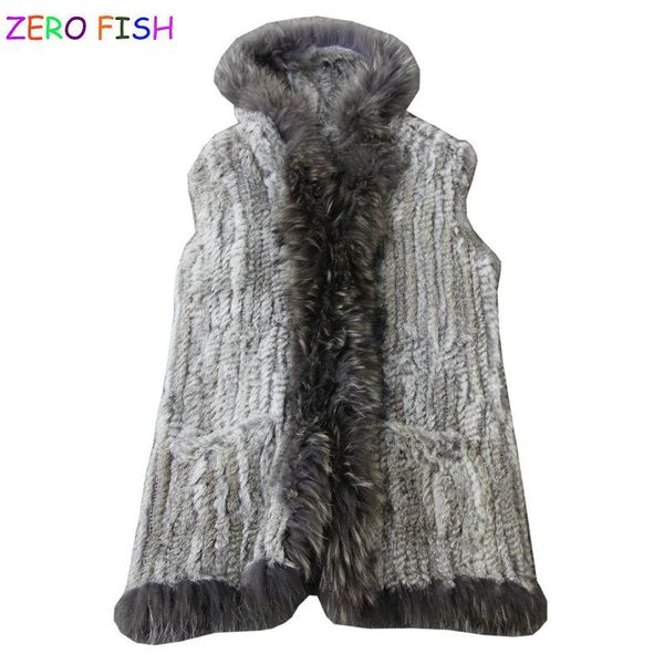 women's vests knitted fur pocket vest raccoon dog collar with hood waistcoat, Black;white
women's vests knitted fur pocket vest raccoon dog collar with hood waistcoat, Black;white