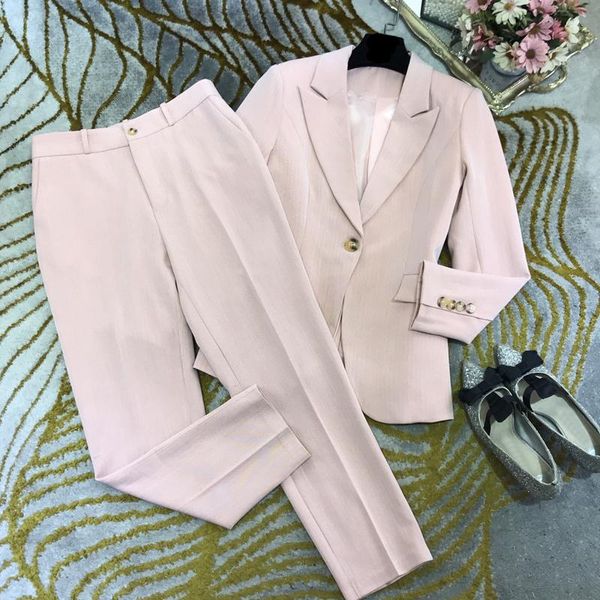 3.19 high end women's fashion temperament lapel long sleeve blazer and waist straight pants set two piece, White
3.19 high end women's fashion temperament lapel long sleeve blazer and waist straight pants set two piece, White
