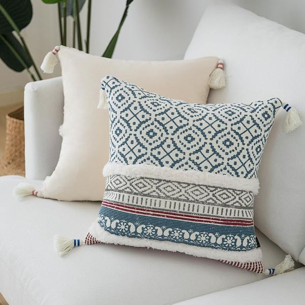 cushion/decorative pillow blue cover tassels yellow pink woven covers moroccan style case for sofa bedhome decoration 45x45cm
cushion/decorative pillow blue cover tassels yellow pink woven covers moroccan style case for sofa bedhome decoration 45x45cm
