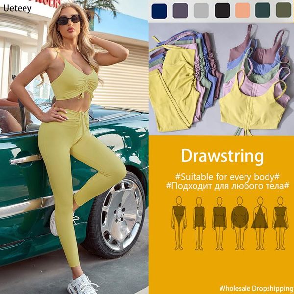 piece set women sportswear yoga drawstring gyms clothing running bra high waist pants fitness leggings crop workout outfit
piece set women sportswear yoga drawstring gyms clothing running bra high waist pants fitness leggings crop workout outfit