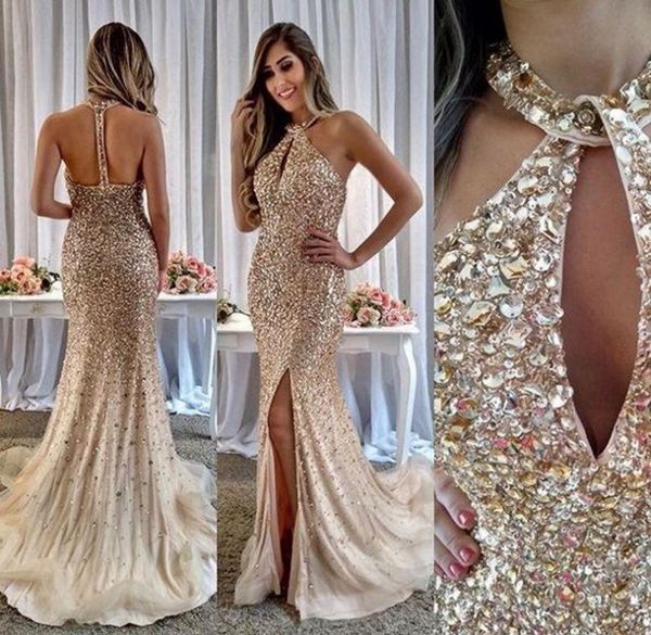 luxury champagne beaded crystal prom dress mermaid 2022 backless vestidos de fiesta noche largos elegantes formal evening party dress, Black
luxury champagne beaded crystal prom dress mermaid 2022 backless vestidos de fiesta noche largos elegantes formal evening party dress, Black