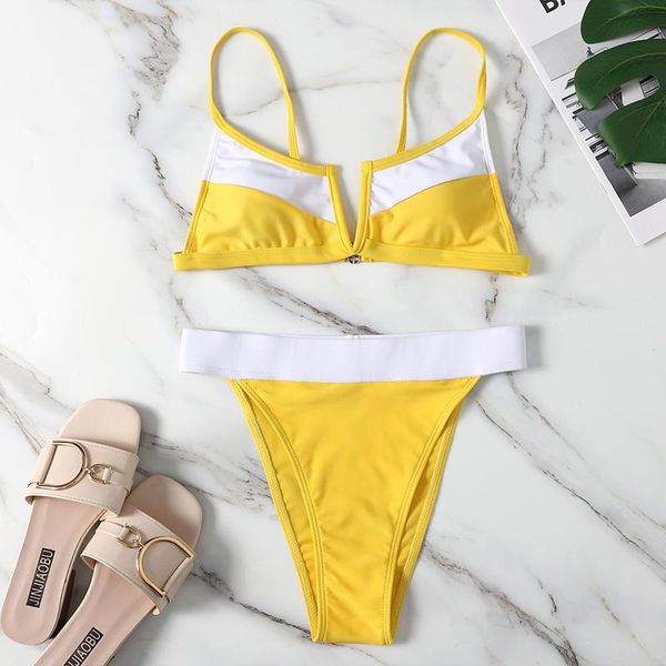 summer women two pieces swimsuit yellow patchwork bikini thong swimwear push up bathing suit bohemia beach wear one-piece suits
summer women two pieces swimsuit yellow patchwork bikini thong swimwear push up bathing suit bohemia beach wear one-piece suits