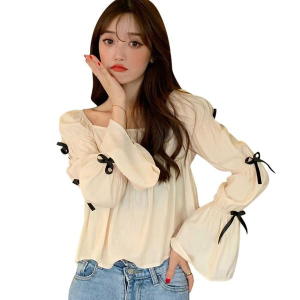 women's sweaters women comfortable round neck bowknot square collar solid color temperament long-sleeved sweater autumn, White;black
women's sweaters women comfortable round neck bowknot square collar solid color temperament long-sleeved sweater autumn, White;black
