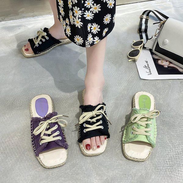 slippers women shoe 1.8cm heel summer flats fashion canvas comfortable slip on casual, Black
slippers women shoe 1.8cm heel summer flats fashion canvas comfortable slip on casual, Black