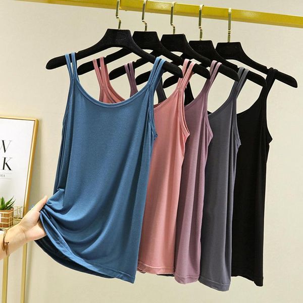 camisoles & tanks modal double suspender bottoming shirt women summer korean version of the solid color loose and thin inner vest suspen, Black;white
camisoles & tanks modal double suspender bottoming shirt women summer korean version of the solid color loose and thin inner vest suspen, Black;white