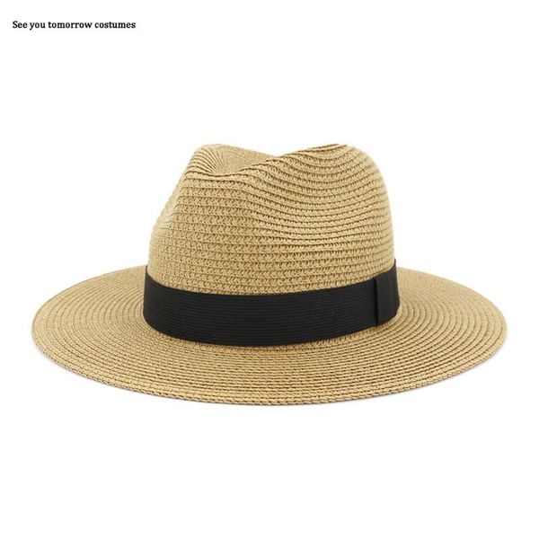 wide brim hats large size 60cm summer panama for women men beach jazz hat cooling ladies sun straw, Blue;gray
wide brim hats large size 60cm summer panama for women men beach jazz hat cooling ladies sun straw, Blue;gray