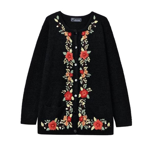 women's knits & tees lynette's chinoiserie spring autumn women vintage flower embroidery knitted cardigan v-neck sweaters, White
women's knits & tees lynette's chinoiserie spring autumn women vintage flower embroidery knitted cardigan v-neck sweaters, White