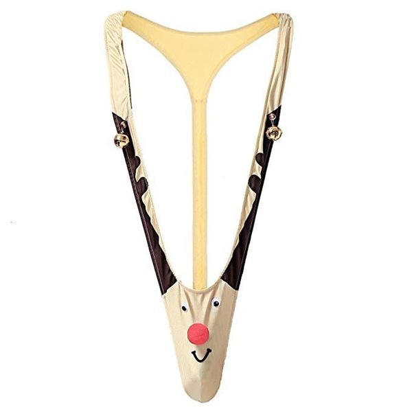 christmas deer fun underwear men's reindeer bell suspender carnival party dress, Black;white
christmas deer fun underwear men's reindeer bell suspender carnival party dress, Black;white