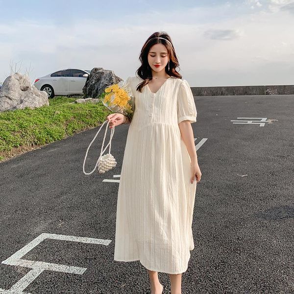 maternity dresses summer korean fashion chiffon long party dress elegant v neck slim wait clothes for pregnant women pregnancy, White
maternity dresses summer korean fashion chiffon long party dress elegant v neck slim wait clothes for pregnant women pregnancy, White