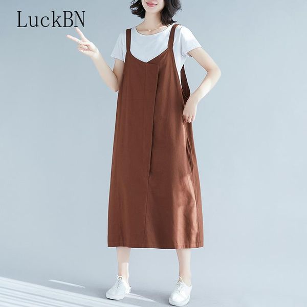 spring summer dress style plus size women's clothing suspender vest korean loose casual cotton and linen dresses 2021, Black;gray
spring summer dress style plus size women's clothing suspender vest korean loose casual cotton and linen dresses 2021, Black;gray