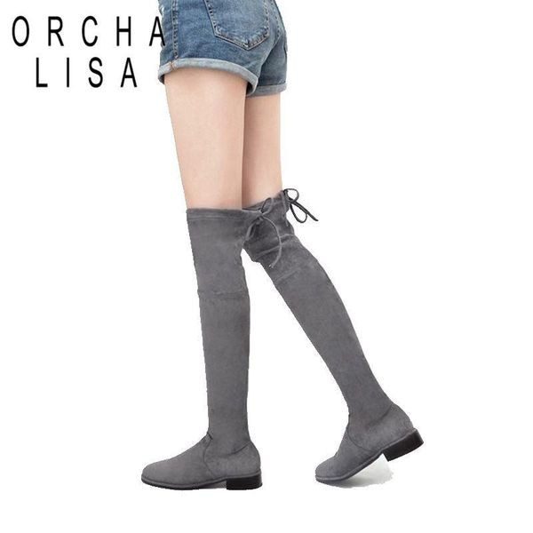 boots orcha lisa women's winter low heel stretch knee high lady long slip on booties black gray sapatos feminino
boots orcha lisa women's winter low heel stretch knee high lady long slip on booties black gray sapatos feminino