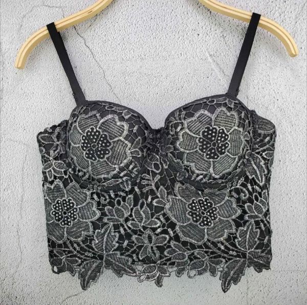 bustiers & corsets gold bronzing embroidery lace push up women's bustier spaghetti strap bra cropped tube club party tank p1897, Black;white
bustiers & corsets gold bronzing embroidery lace push up women's bustier spaghetti strap bra cropped tube club party tank p1897, Black;white