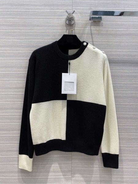 women's sweaters luxury brand 100% high-end design shirt autumn simple contrast casual loose cashmere sweater hpqu, White;black
women's sweaters luxury brand 100% high-end design shirt autumn simple contrast casual loose cashmere sweater hpqu, White;black