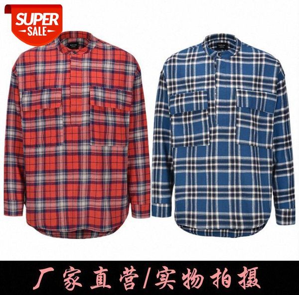 fog sixth red and blue color matching plaid shirt loose street henry long-sleeved for men women jackets #yw8j, White;black
fog sixth red and blue color matching plaid shirt loose street henry long-sleeved for men women jackets #yw8j, White;black