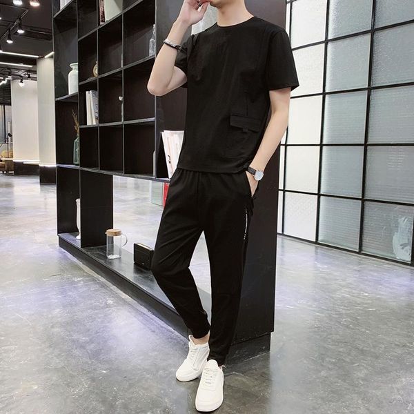 men's tracksuits 2021 summer leisure suit ice silk short sleeve korean fashion sports set with handsome wear, Gray
men's tracksuits 2021 summer leisure suit ice silk short sleeve korean fashion sports set with handsome wear, Gray