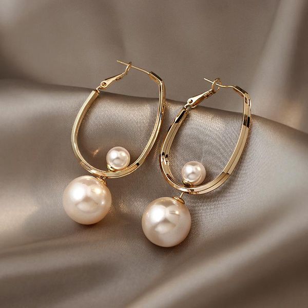 hoop & huggie vintage elegant pearl round shape earrings for women s925 needle zircon jewelry party anniversary ins, Golden;silver
hoop & huggie vintage elegant pearl round shape earrings for women s925 needle zircon jewelry party anniversary ins, Golden;silver