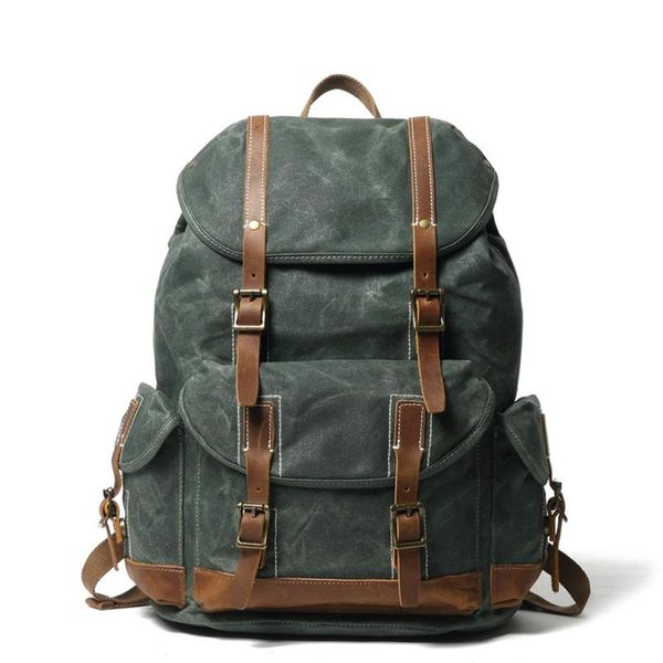 backpack retro cool rucksack outdoor travel large capacity simple men's magnetic buckle
backpack retro cool rucksack outdoor travel large capacity simple men's magnetic buckle