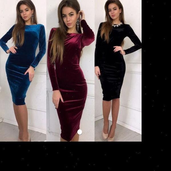 women casual womens dresses long sleeve solid sheath evening party midi dress velvet clothes drop, Black;gray
women casual womens dresses long sleeve solid sheath evening party midi dress velvet clothes drop, Black;gray
