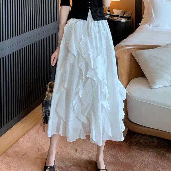 fashion 2021 spring summer age-reducing skirt white color casual ruffl women skirts, Black
fashion 2021 spring summer age-reducing skirt white color casual ruffl women skirts, Black