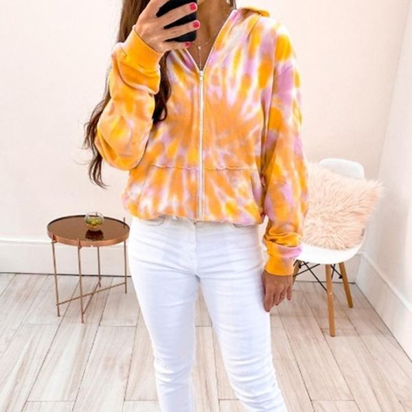 women's hoodies & sweatshirts ladies streetwear kpop stylish hoodie coats zip-up femme tie dye hooded sweatshirt for female women, Black
women's hoodies & sweatshirts ladies streetwear kpop stylish hoodie coats zip-up femme tie dye hooded sweatshirt for female women, Black