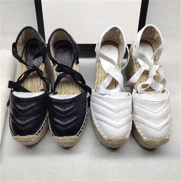 designer women sandals wedge platform sandal espadrille shoes real leather ankle lace-up slides fashion espadrille ladies high heels 12cm, Black
designer women sandals wedge platform sandal espadrille shoes real leather ankle lace-up slides fashion espadrille ladies high heels 12cm, Black
