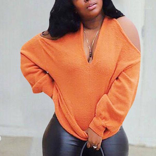 ly off the shoulder stylish v neck long sleeve soft casual women sweater san women's sweaters, White;black
ly off the shoulder stylish v neck long sleeve soft casual women sweater san women's sweaters, White;black