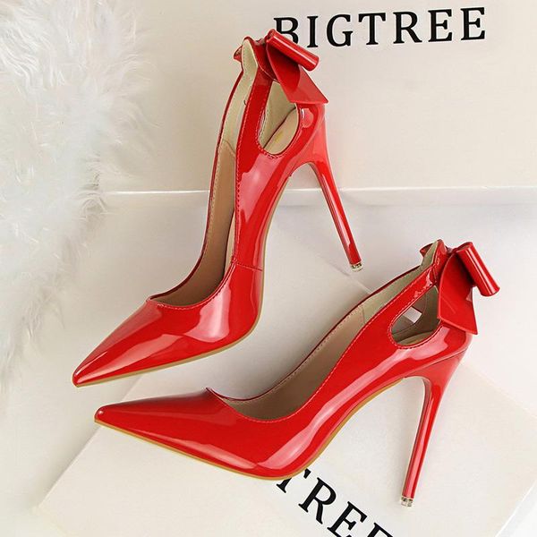 dress shoes women patent leather pointed toe stiletto high heel back bow low cut evening party heels, Black
dress shoes women patent leather pointed toe stiletto high heel back bow low cut evening party heels, Black