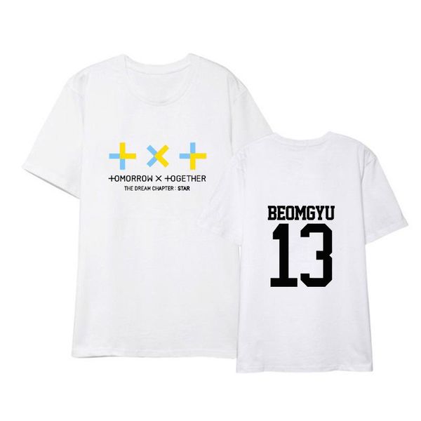 women's t-shirt arrival txt letter printing short sleeve the dream chapter star tshirt men and women harajuku shirt, White
women's t-shirt arrival txt letter printing short sleeve the dream chapter star tshirt men and women harajuku shirt, White