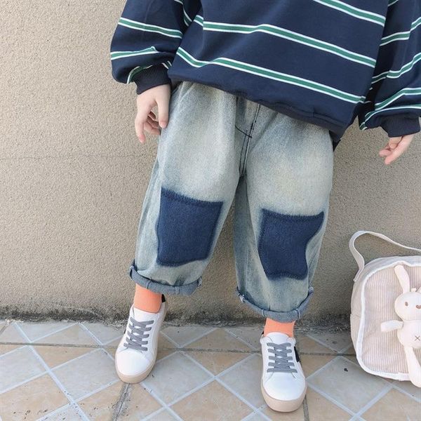 jeans 2021 autumn children's loose personality distressed washed kids fashion boys and girls all-match trousers kj45, Blue
jeans 2021 autumn children's loose personality distressed washed kids fashion boys and girls all-match trousers kj45, Blue