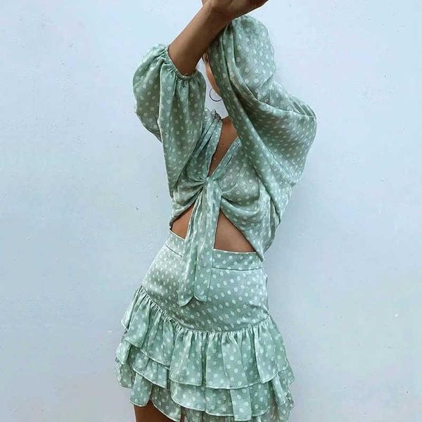 casual dresses dot dress suits women 2 pieces lace ruffle summer autumn beach holiday green short mini, Black;gray
casual dresses dot dress suits women 2 pieces lace ruffle summer autumn beach holiday green short mini, Black;gray