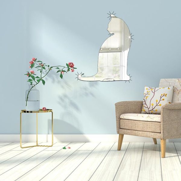 wall stickers diy acrylic art sticker cat pattern mirror surface collage home bedroom office decor mural decoration (silver)
wall stickers diy acrylic art sticker cat pattern mirror surface collage home bedroom office decor mural decoration (silver)