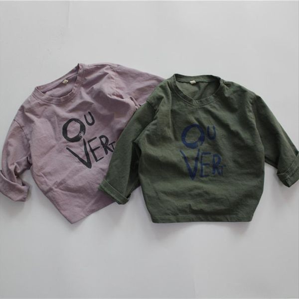spring korean style kids loose t shirts letters printed tees children casual long sleeve, Blue
spring korean style kids loose t shirts letters printed tees children casual long sleeve, Blue