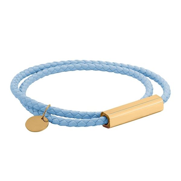 fashion simple jewelry blue double leather rope bracelet for women men stainless steel magnetic buckle couples bracelets pd0705 charm, Golden;silver
fashion simple jewelry blue double leather rope bracelet for women men stainless steel magnetic buckle couples bracelets pd0705 charm, Golden;silver
