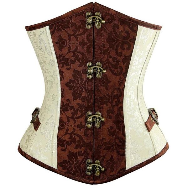 women's shapers gothic corset bustier women underbust gorset contrast color korse front buckle korseretro vintage corselet pant korset, Black;white
women's shapers gothic corset bustier women underbust gorset contrast color korse front buckle korseretro vintage corselet pant korset, Black;white