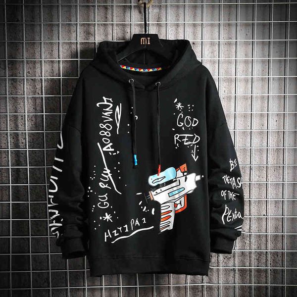 men's jackets new men sweatshirt pullover hoodies loose casual hip-hop sportswear harajuku streetwear, Black;brown
men's jackets new men sweatshirt pullover hoodies loose casual hip-hop sportswear harajuku streetwear, Black;brown