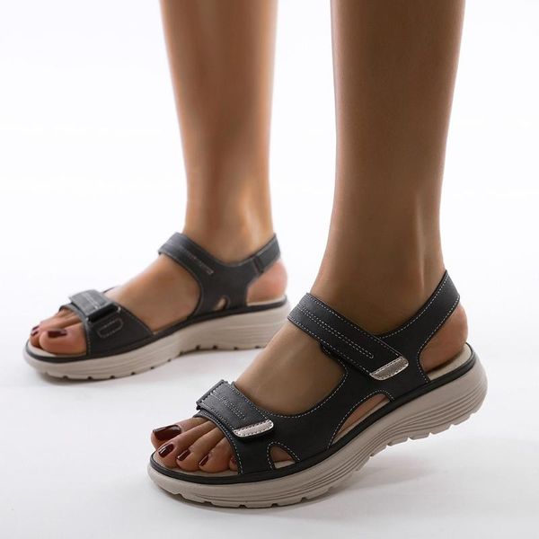summer women platform sandals wedges beach for non-slip open toe breathable sport style shoes zapatos mujer, Black
summer women platform sandals wedges beach for non-slip open toe breathable sport style shoes zapatos mujer, Black