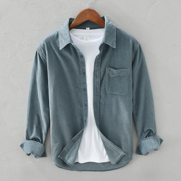 men's casual shirts 203 autumn retro corduroy men garment dyed warm loose 100% cotton plus size quality clothes, White;black
men's casual shirts 203 autumn retro corduroy men garment dyed warm loose 100% cotton plus size quality clothes, White;black