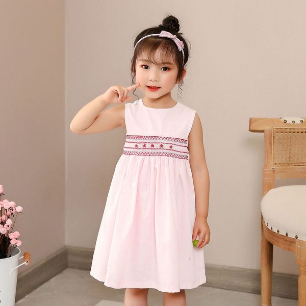 girls' dresses kids smocked es for girls summer children hand made smocking pink cotton with button toddler boutique clothes, Red;yellow
girls' dresses kids smocked es for girls summer children hand made smocking pink cotton with button toddler boutique clothes, Red;yellow